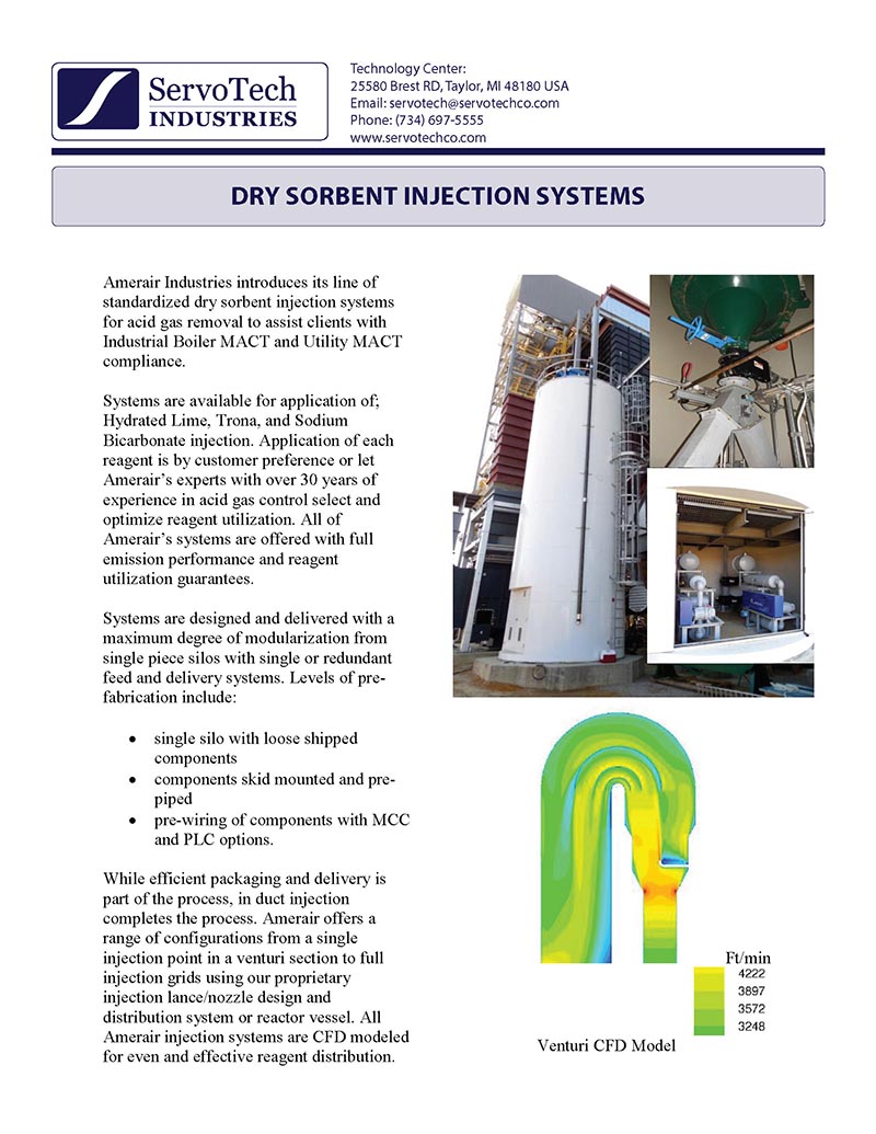 Dry Sorbent Injection Systems